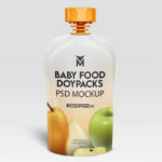 Baby Food Doypacks Mockup