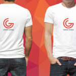 Back and Front Round Neck T-Shirt Mockup
