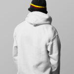 Back Sight of Oversized Hoodie Mockup