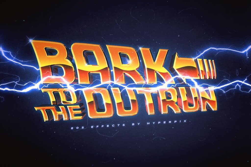 Back To The Future Text / Logo Effect