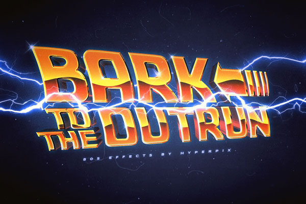Back To The Future Text / Logo Effect