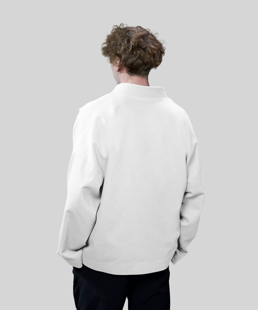 Back View of Fashion Jacket Mockup