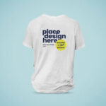 Backside of a Single T-Shirt Mockup