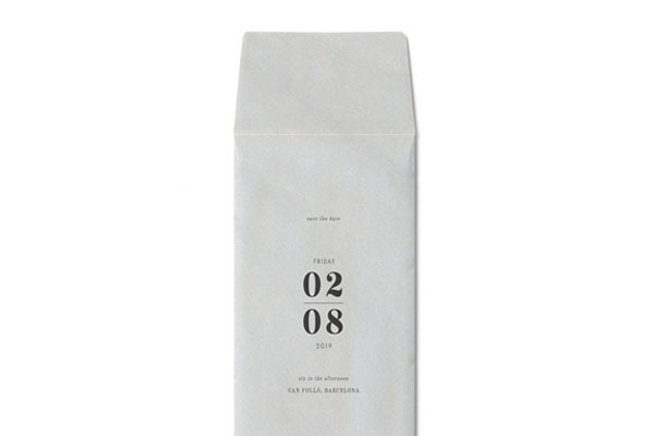 Backside of Open Vertical Envelope Mockup