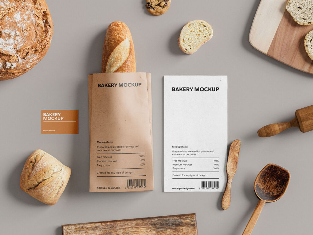 Bakery Branding Mockup in 7 Showcases