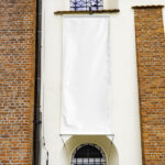 Banner on Concrete Wall Mockup