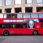 Banner on London Bus Mockup
