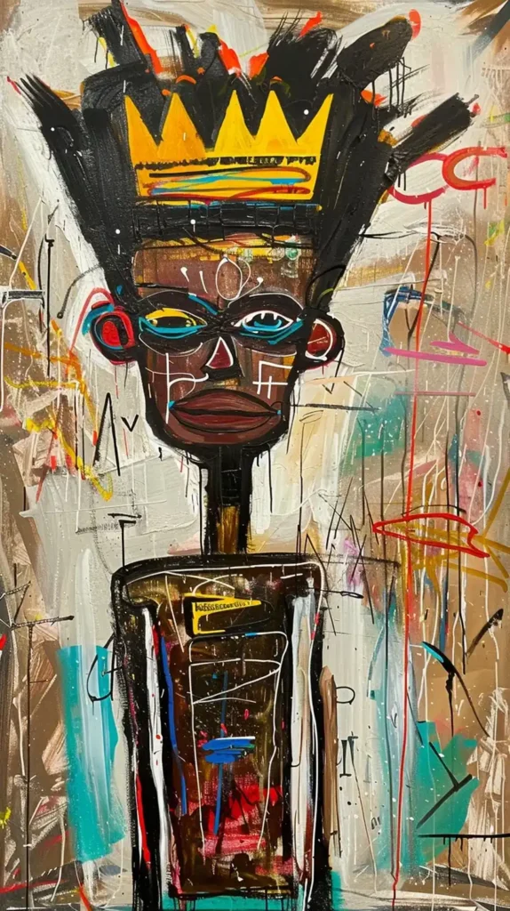 Basquiat-Inspired Skinny Guy