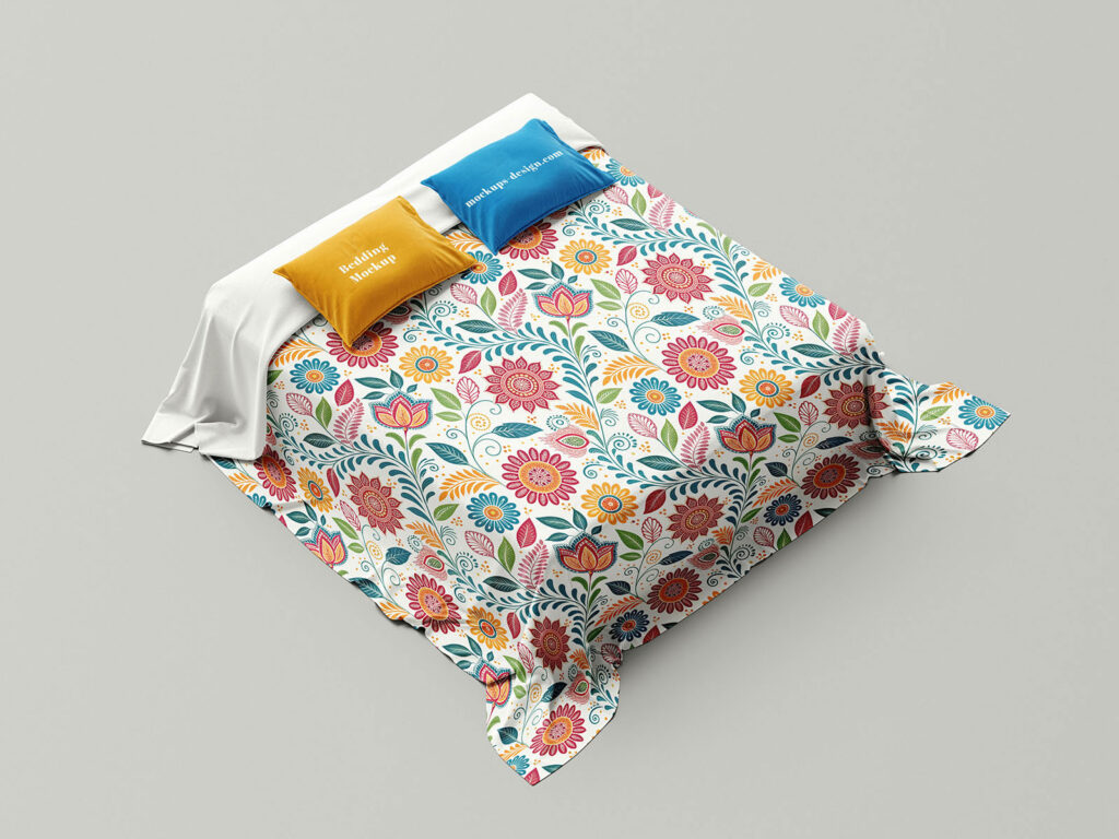 Bedding Mockup in 3 Shots