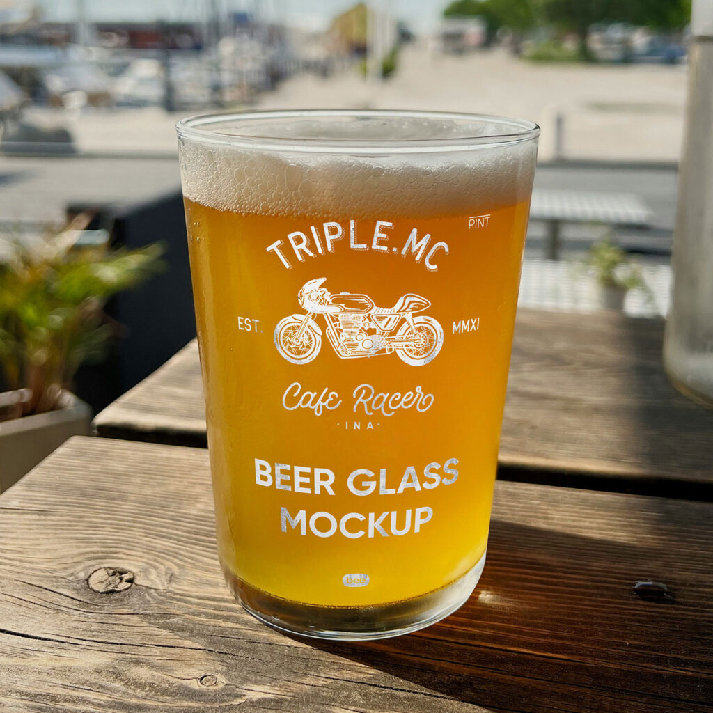 Beer Glass Mockup