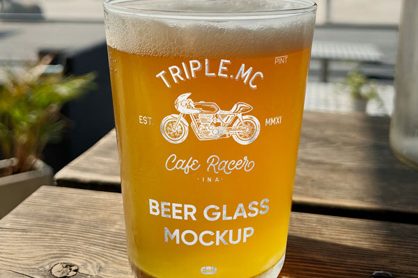 Beer Glass Mockup