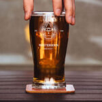 Beer Glass Mockup with Front and Behind Shot