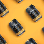 Beer Soda Can Mockup in Isometric Style