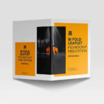 Bi Fold Leaflet Mockup