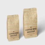 Big and Small Coffee Bag Mockup