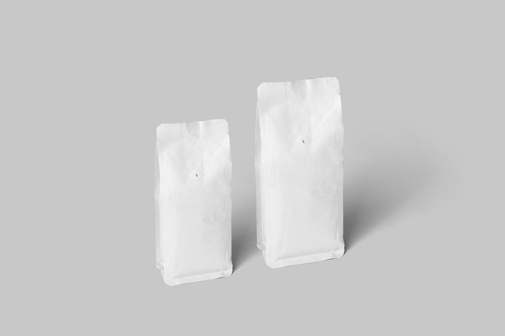 Big and Small Coffee Bag Mockup
