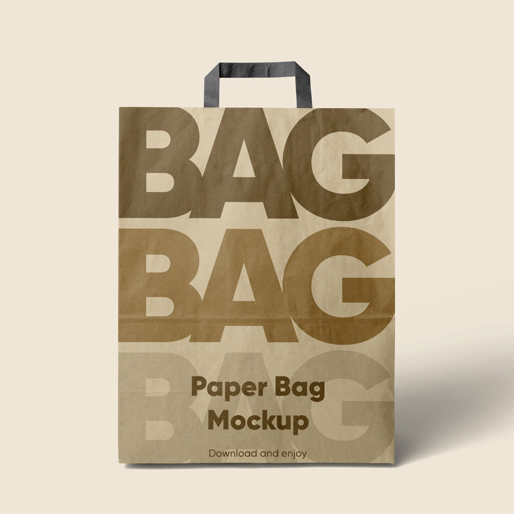 Big Paper Bag Mockup