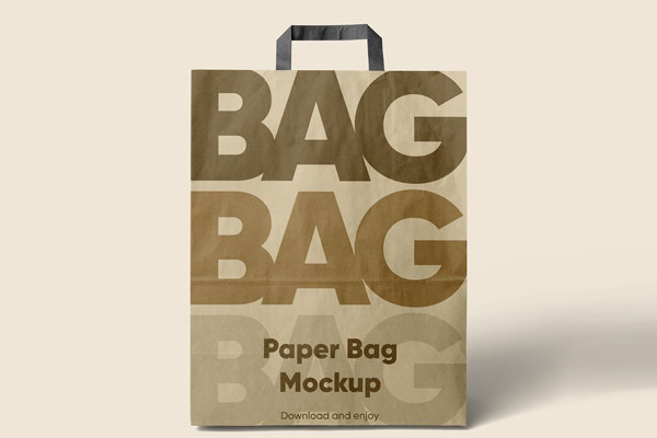 Big Paper Bag Mockup