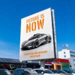 Big Vertical Billboard Mockup