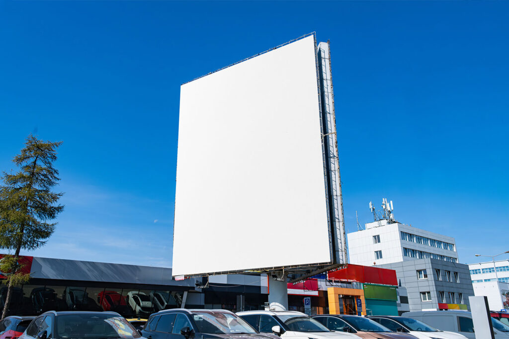 Big Vertical Billboard Mockup