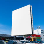 Big Vertical Billboard Mockup