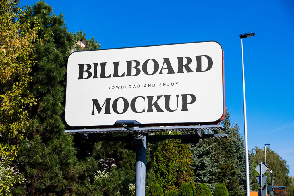 Billboard in City Mockup