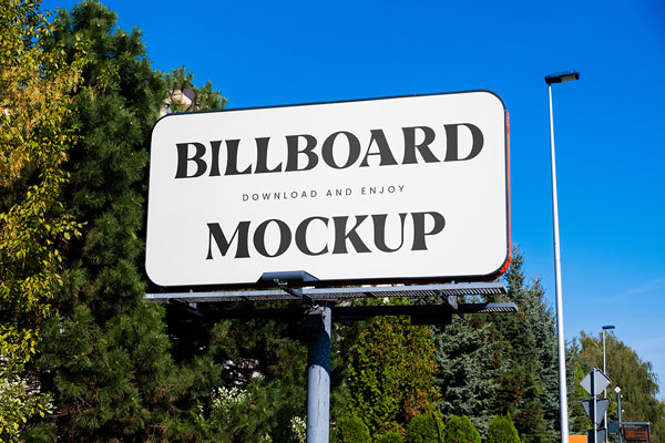 Billboard in City Mockup