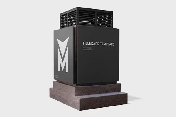 Billboard Mockup in 3 Different View