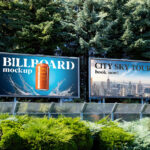 Billboard with Plants Mockups