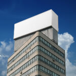 Billboards on Tall Building Mockup