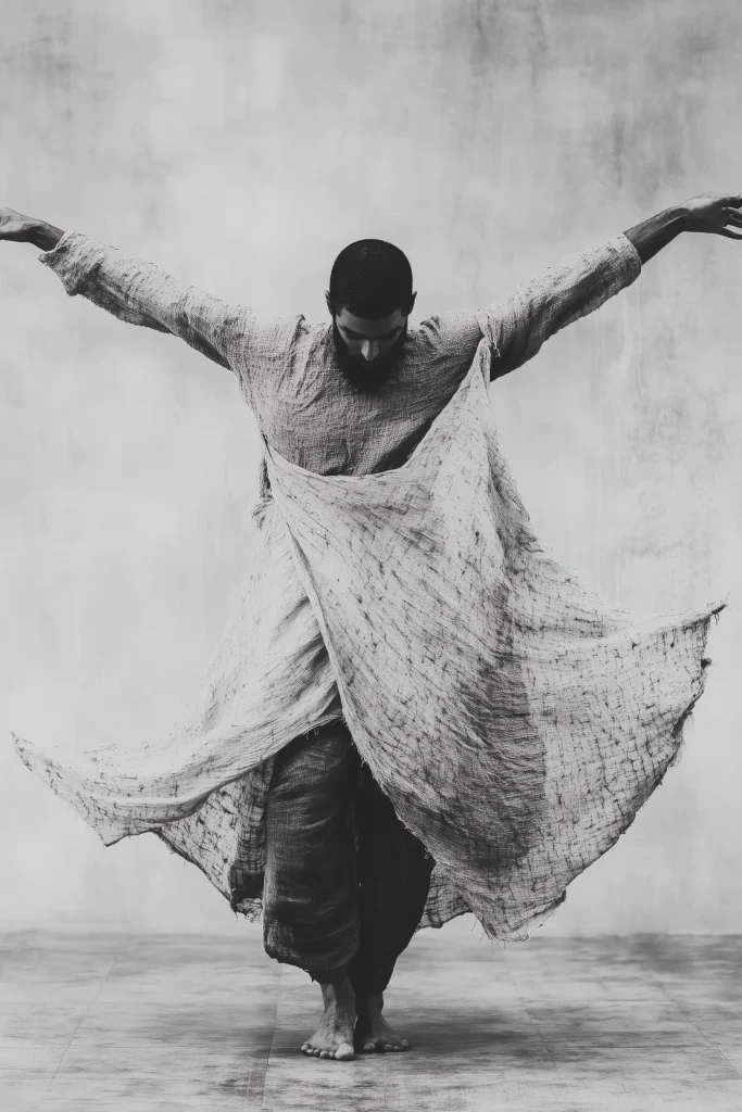 Black and White Dancer Portrait