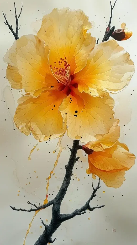 Black Branch Flower