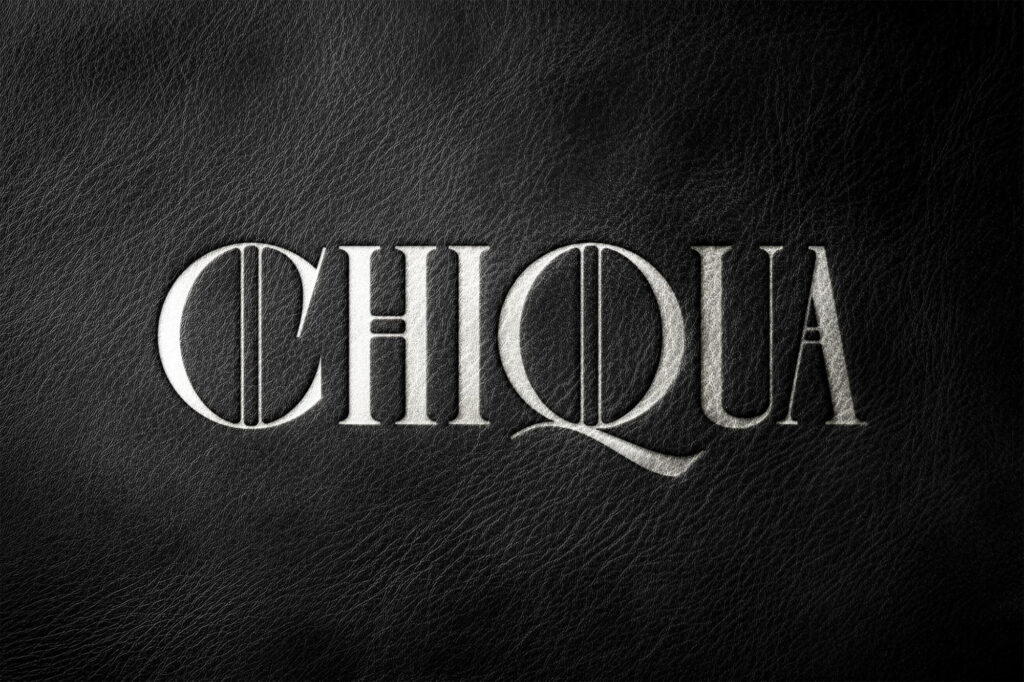 Black Elegant Leather Foiling Mockup / Text Effect