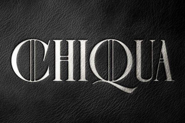 Black Elegant Leather Foiling Mockup / Text Effect