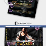 Black, Golden, Modern Casino Flyer / Instagram Banner and Facebook Cover Templates