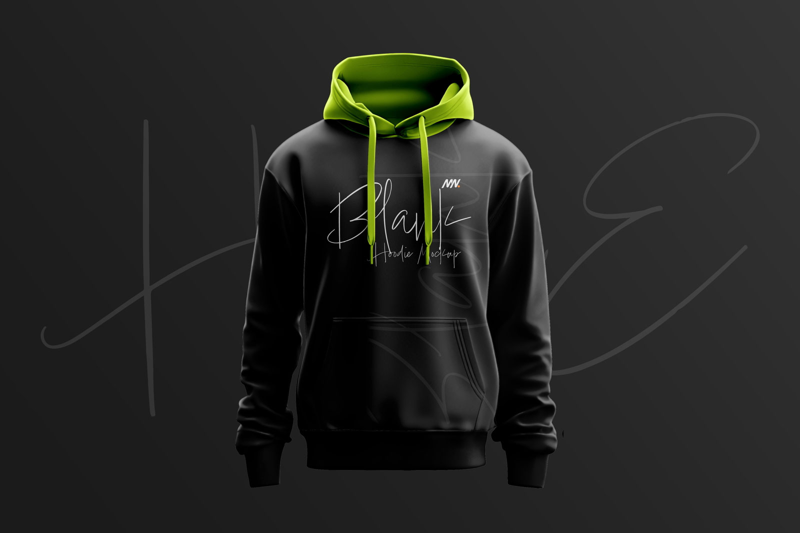 Free Black Hoodie Mockup PSD Template