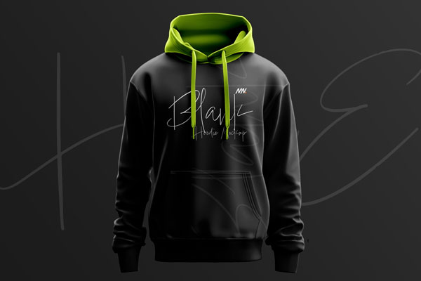 Black Hoodie Mockup