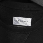Black Minimal Clothing Label Mockup