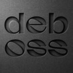 Black Paper Debossed Effect / Logo Mockup