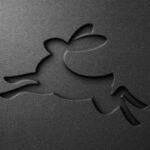 Black Paper Debossed Effect / Logo Mockup