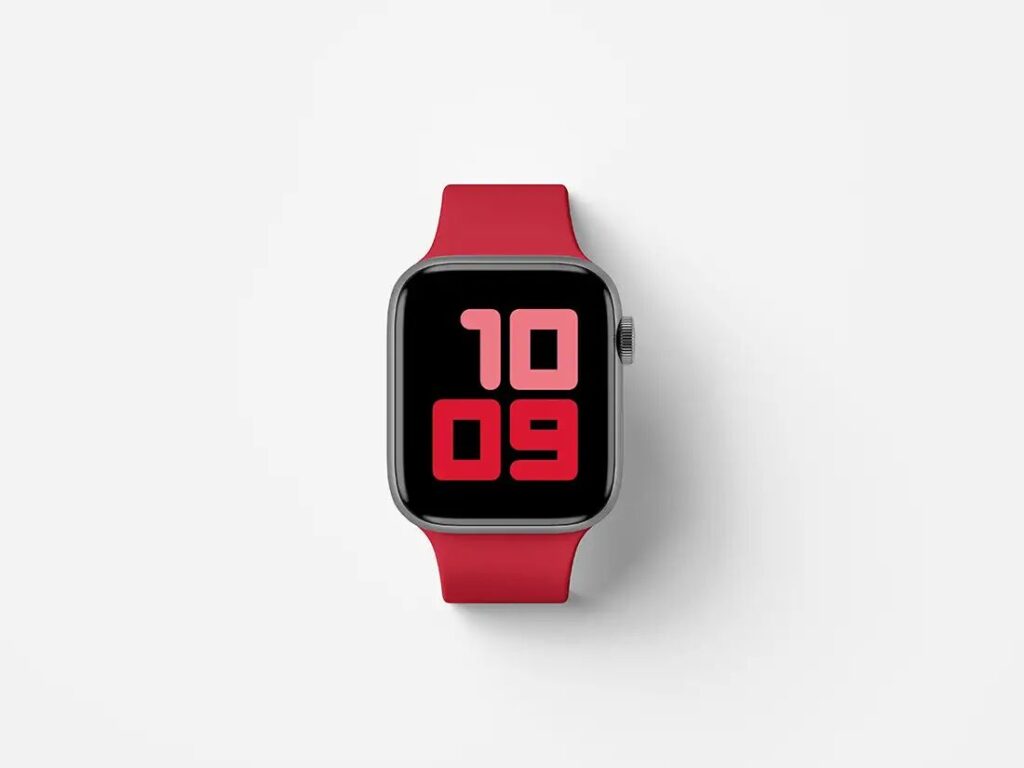 Apple Watch Series 5 Top View Mockup