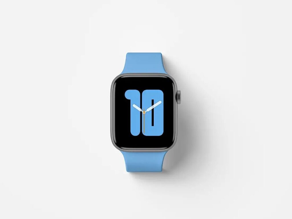 Apple Watch Series 5 Top View Mockup