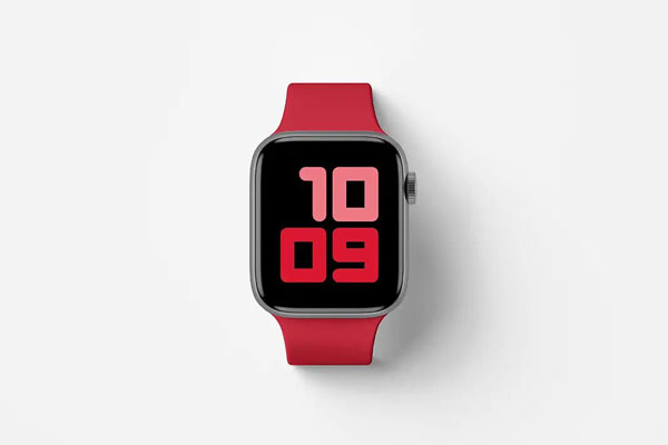 Apple Watch Series 5 Top View Mockup