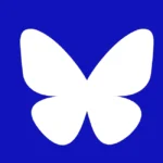 Bluesky Butterfly Icon Logo