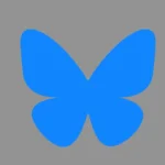 Bluesky Butterfly Icon Logo