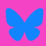 Bluesky Butterfly Icon Logo