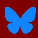 Bluesky Butterfly Icon Logo