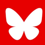 Bluesky Butterfly Icon Logo