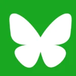 Bluesky Butterfly Icon Logo