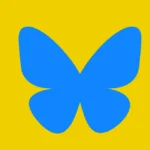 Bluesky Butterfly Icon Logo